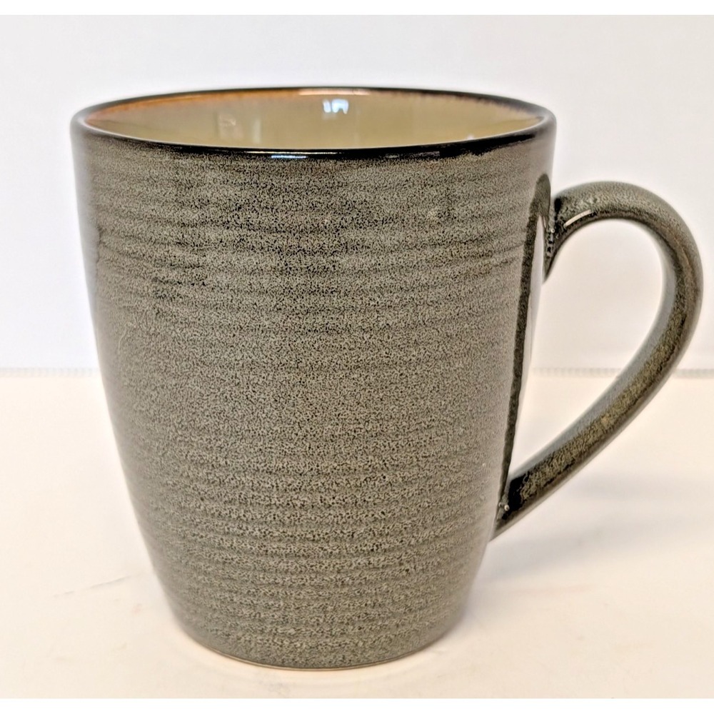 Sango Roma Sage 4814 Coffee / Tea Mug Replacement 14 oz Ceramic Ridged